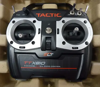 TACTIC 8 CHANNEL 2.4GHz RADIO CONTROL SYSTEM- TX TTX810 AND RX TR825 MODE 2 • £59.95