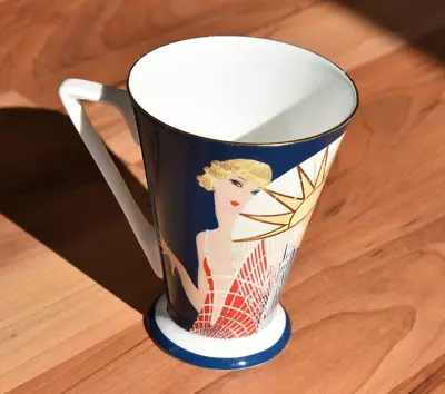 £4.95 • Buy Past Times Art Deco Mug - Erte Flapper 1990 Fine Bone China