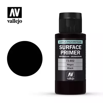 Vallejo Surface Primer 73.602 Black 60ml • $7.19