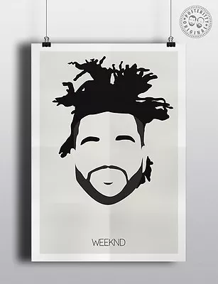 £4 • Buy THE WEEKND - Hair Minimalist Poster Silhouette Minimal Wall Abel XO Posteritty