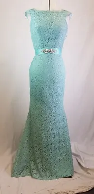 QPID Mint Green Showgirl Dress Size 8 Evening/ Prom/ Christmas - BNWT • £80