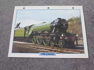 RAILWAY LEGENDS - LNER A3 PACIFIC - Orbis Golden Age Encyclopedic Card 1996 • £1.25