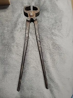 Antique Blacksmith Farrier Nippers Tongs Horseshoe Tool 12” • $10