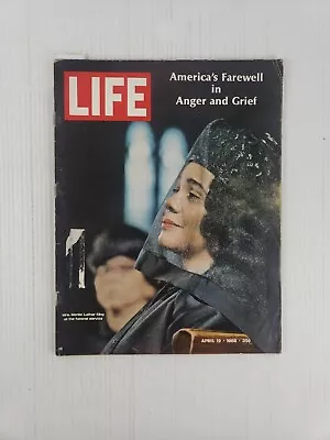 Life Magazine April 19 1968; Martin Luther King Funeral Ancient Egypt Trudeau • $19.95