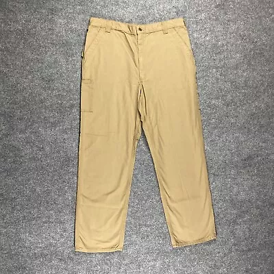 Carhartt Mens 40x34 Loose Fit Canvas Utility Work Cargo Pants Tan/Khaki BN0151-M • $12.95