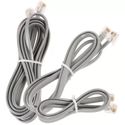 3 Pcs Phone Cords Landline Extension Cable Telephones Crystal • £7.53