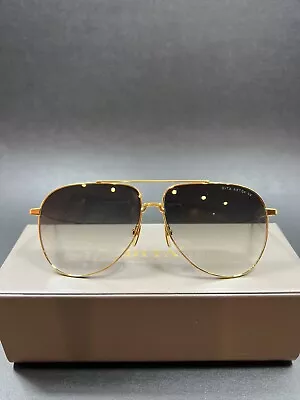 DITA ARTOA.92 Aviator Sunglasses DTS160-A-01 Gold Metal Frame Gray Gradient Lens • $385