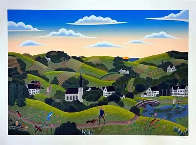 Thomas McKnight Connecticut Valley Hand Signed Limited Serigraph On Paper • $825