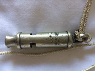 £12.50 • Buy POLICE  WHISTLE J Hudson & Co -13 Barr St Birmingham  1940