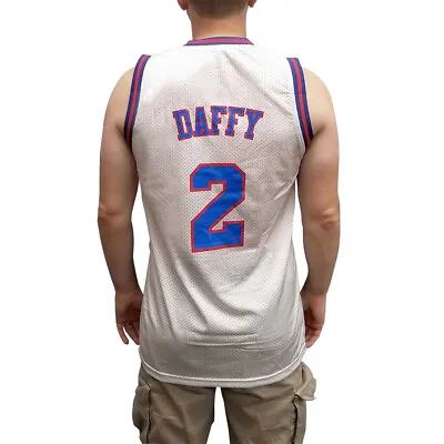 Daffy Duck Tune Squad Jersey Space Jam Basketball 2 Movie Costume Uniform White • $27.83