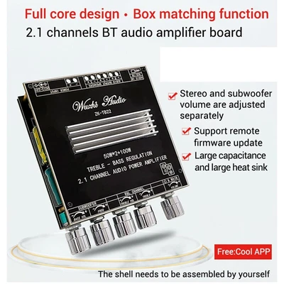$51.69 • Buy -TB22 Bluetooth Amplifier Board 2.1 Channel Wireless Audio Digital Amp ModulS5E3