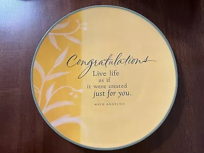 Hallmark Maya Angelou Life Mosaic ~Special Day Plate Assiette~ 12  ~Small Chip  • $19.95
