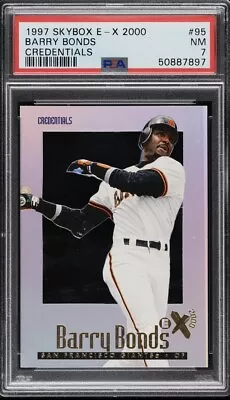 Barry Bonds 1997 Skybox E-x 2000 Credentials /299 Psa 7 • $425