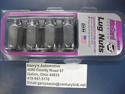 McGard 4pk 64008 9/16-18 Cone Seat Lug Nut Made In USA Chrome Plated • $26