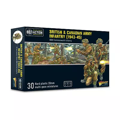 Bolt Action British & Canadian Army Infantry (1943-45) | Wargaming Miniatures • £35