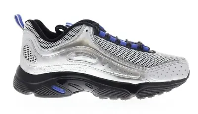 Reebok Daytona DMX II Blackeyepatch EG7752 Mens Sz US 4.5 Silver Mesh Sneakers • $90