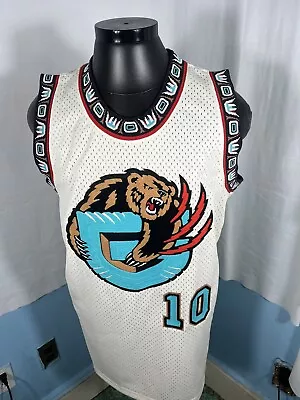 Mike Bibby #10 Grizzlies Mitchell & Ness Chainstitch Swingman Jersey Adult XL • $85