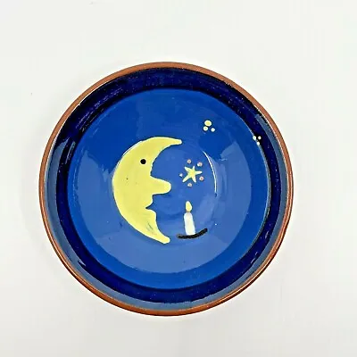 Hessen Nut Candy Dish Bowl Trinket Dish Germany 4.5  Signed Moon Star Candle • $17.50