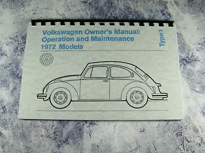 1972 Volkswagen Beetle Owner's Manual 81 Pages  • $13.99