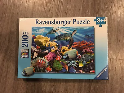 Ravensburger Ocean Turtles Jigsaw Puzzle 200 Pcs XXL Fish Reef NEW And SEALED • $15.89