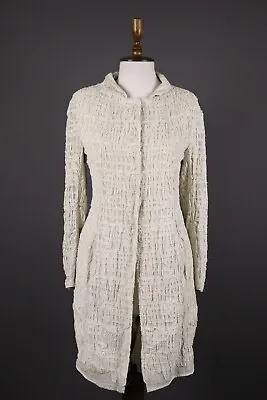 $89.99 • Buy ANNETTE GORTZ Ivory Lace Emroidered Coa Jacket Size L