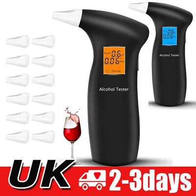 £9.89 • Buy UK Police Digital Breath Alcohol Analyzer Tester LCD Breathalyzer Test Detector