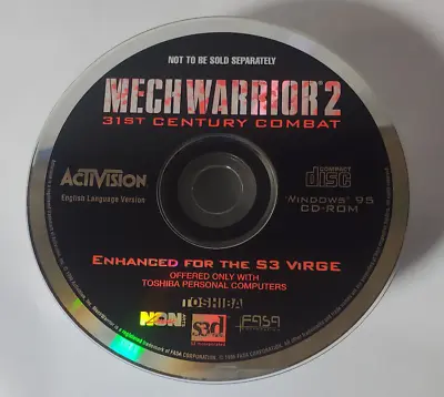 MECHWARRIOR 2 31st Century Combat PC Video Game Windows 95 DISC ONLY • $15