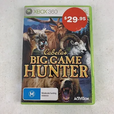 Cabelas Big Game Hunter Xbox 360 Live Complete W Manual PAL Free Postage • $19.95