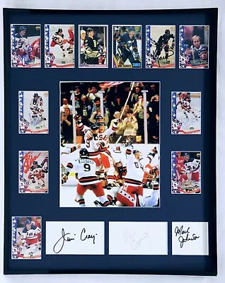 1980 Miracle On Ice USA Hockey Team Signed Framed 16x20 Photo Display H • $599.99