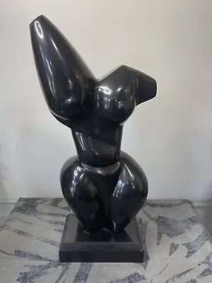 Black Marble Botero Torso Sculpture • $800