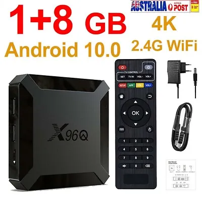 X96Q HD Android 10.0 Smart TV Top Box UHD 4K WIFI Media Player HDMI 8GB 16GB • $35.99