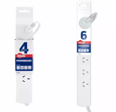 4 /6 Way Outlet Power Board Power Board Sockets Power Point Extension Lead Board • $4.49