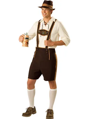 £99.99 • Buy Mens Bavarian Beer Man Oktoberfest Fancy Dress Costume German Lederhosen