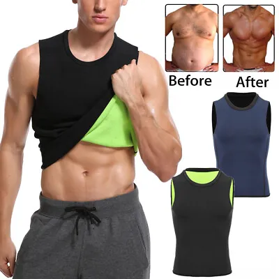 Men Waist Trainer Vest Sauna Sweat Body Shaper Weight Loss Slim Trimmer Tank Top • $12.99