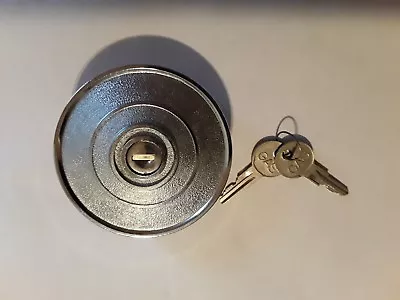 Vintage Boat Gas Cap With Keys Lockable Chrome Marine Rat Rod Restoration Parts • $31.24