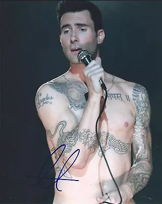 Adam Levine Signed Autographed 8x10 Photo Maroon 5 Lead Singer Sexy Shirtless #5 • $124.99