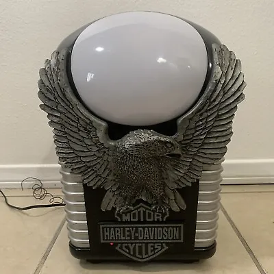 Vintage Harley Davidson Motorcycle Lamp Alarm Clock AM/FM Radio Combo Eagle • $149.99