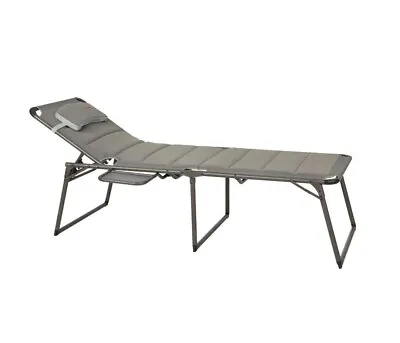 Quest Naples Pro Lounge Bed With Side Table Outdoor Furniture Camping Camp F1324 • £89.95