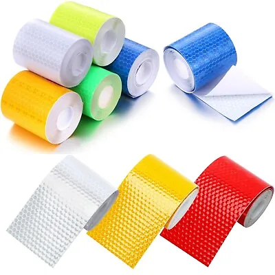 Reflective Safety Sticker Reflector Tape Car Traffic Warning Roll Decal 5*300mm • $5.99