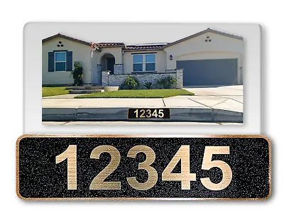 Custom Reflective House Number Aluminum Self-stick Curb Address Sticker • $44.95