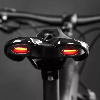  Road Bike Saddle: Comfortable & Breathable With USB Taillight  • $26.88