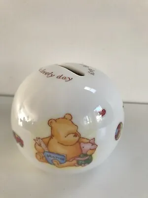 Disney Winnie The Pooh Royal Doulton Christening Ceramic Money Box Bank Gift • $29.95