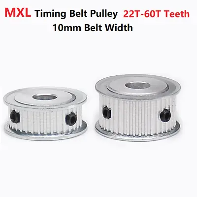 MXL 10mm Timing Belt Pulley AF-type 22 24 25 30 32- 60T Teeth For CNC Step Motor • $3.39