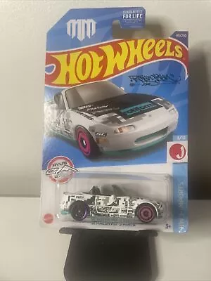 Hot Wheels '91 Mazda MX-5 Miata Ryu's Rides J-Imports White 4/10 • $4.50