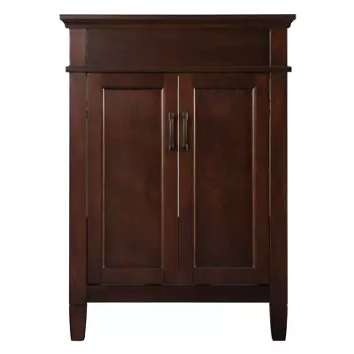 Bathroom Vanity Cabinet 24 In Single Vessel Sink Organizer Wooden Brown Mahogany • $550.38