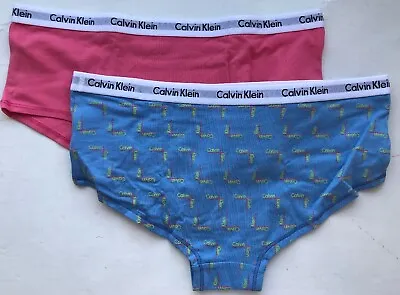 Calvin Klein Girls Modern Cotton Shorty (2 Pack) - 6-7 Years - G80G800150-488 • £20