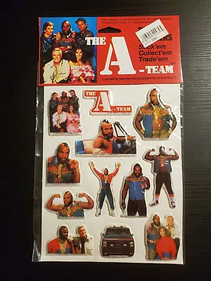 1983  THE A-TEAM  Mr. T Puffy Stickers (12 Stickers) New And Sealed • $14