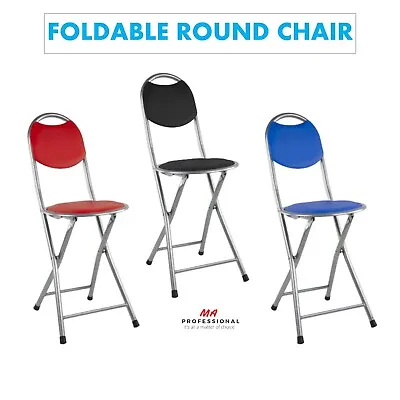 £17.99 • Buy Stool Folding Foldable Padded Chair Seat Party Office Event Breakfast Easy