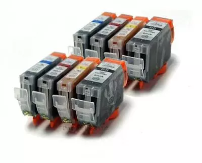 BCI-3BK + BCI-6 C/M/Y - 8 Compatible Printer Ink Cartridges BCI3 BCI6 • £11.98