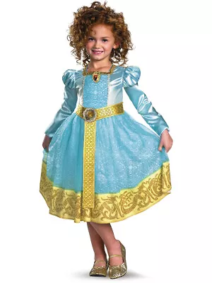 Child Deluxe Disney Pixar Brave Princess Merida Fergus Costume Small 4-6x • $35.99